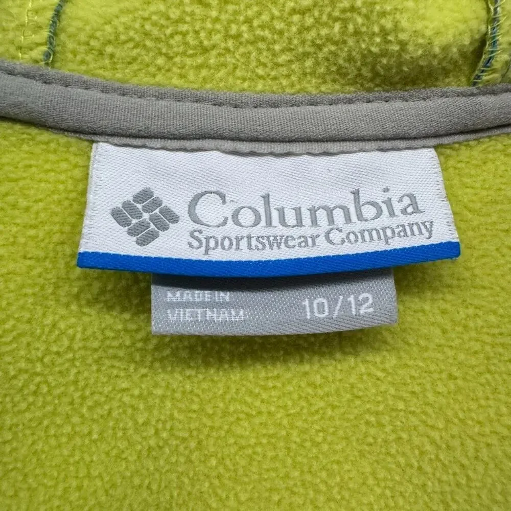 Columbia Jackets Girls 10/12 Blue White Dots Scuba Front Zip Hoodie Pockets